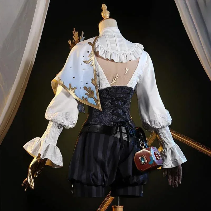 

Game Identity V Survivor Painter Cosplay Costumes Edgar Valden Golden Ratio Shirt Pumpkin Pants Set Women Man Carnival Uniformsx