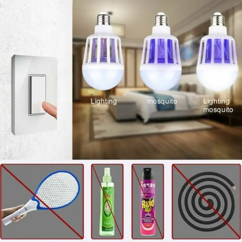 Mosquito Killer Lamp LED Bulbs AC220V Home Lighting with Electronics Anti Mosquito Trap Insect Killer Mosquito Lamp Thermacell - view 5