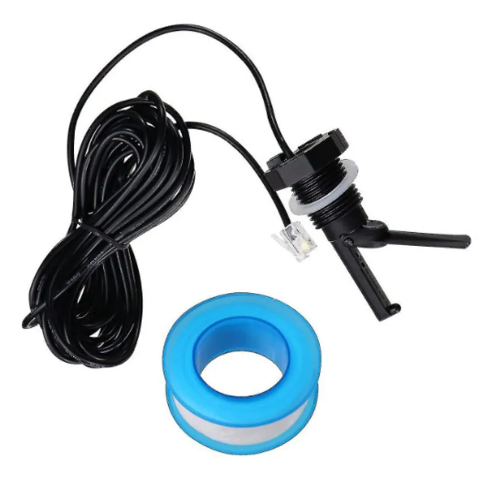Sensor de sistema de sal Compatible con interruptor de flujo de mantenimiento de piscina Cable de 15 pies Compatibilidad de rosca de 1 2'' Sensibilidad mejorada