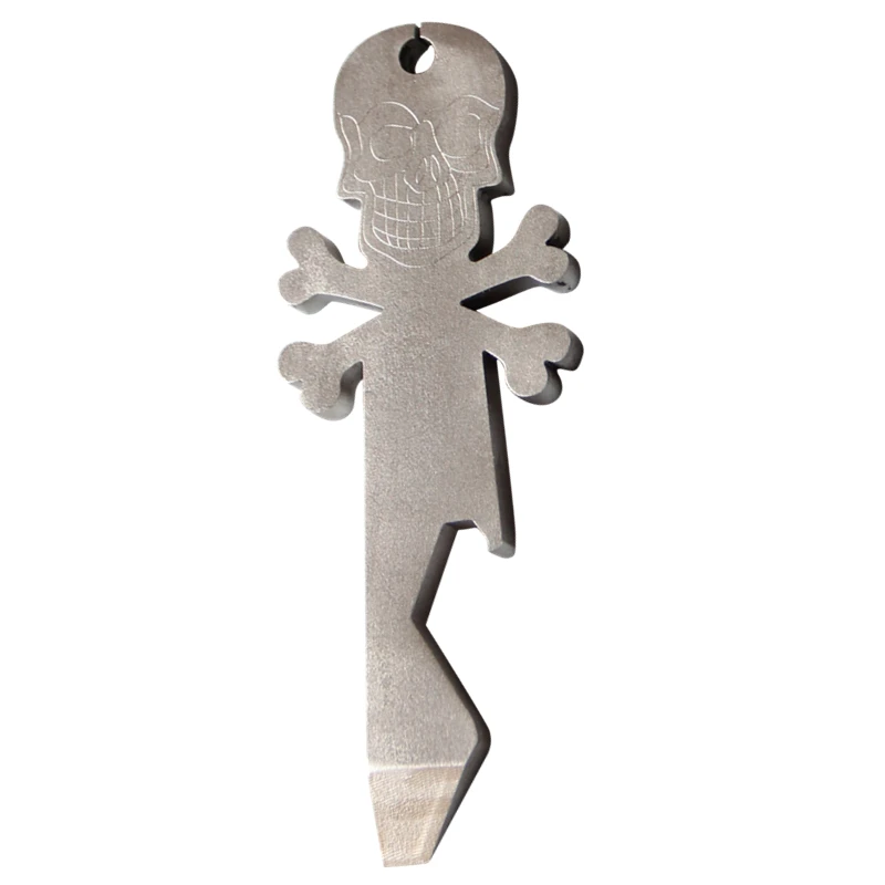 Strumento apribottiglie multifunzionale con barra di leva multifunzionale in lega di titanio EDC portatile per esterni