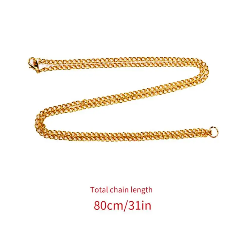 80cm Length Bronze/Silver/Black/Gold Necklace Sweater Chain Pocket Watch Chains for Pocket Watches & FOB Watches