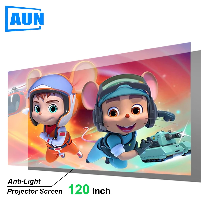 

AUN 120 Inch Projection Screen 16:9 Foldable Portable Projector Movies Screens Home Theater Outdoor Indoor Projector Screen