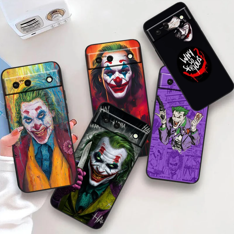 

J-Jokers Anime Luxury Cool For Google Pixel 9 8 7A 7 6A 6 5A 5 4 4A XL 5G Black Silicon Shockproof Shell Soft Phone Case