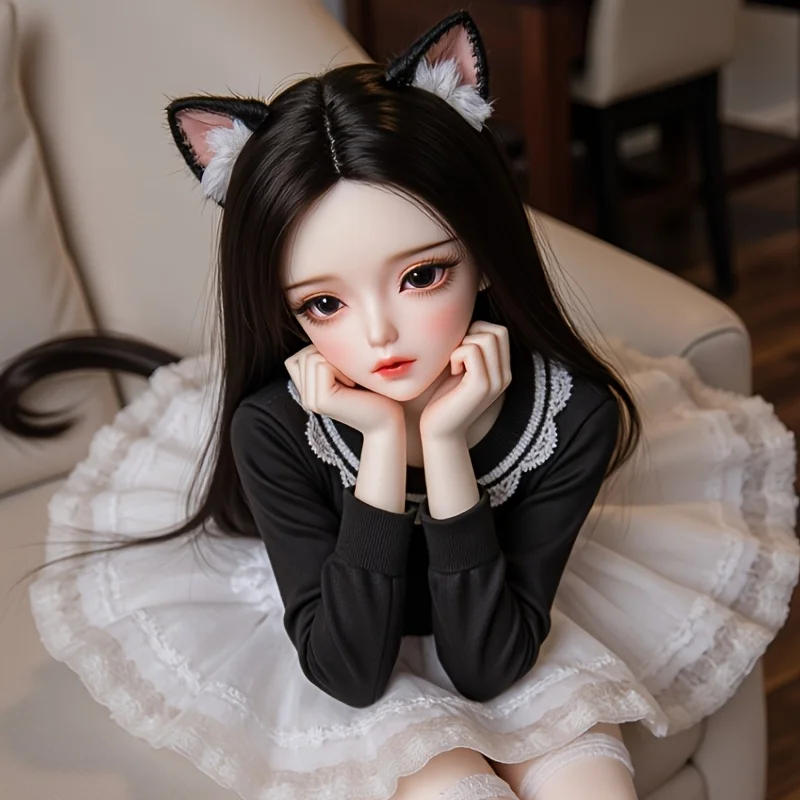 65CM  TPE Collectible Anime Doll with Articulated Metal Skeleton, Soft Skin Touch for Lifelike Display Black Friday Christmas