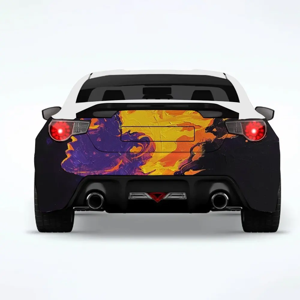 

Flame - haired Figure Car StickerVinyl Decal for Car Rear, Waterproof Self-Adhesive Vinyl Stickers for Vehicle Tail & Bumper, De