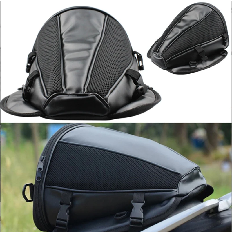 

Motorcycle Rear Seat Tail Bag Expandable Saddle Luggage Bag Rider Backpack Scooter Sport Motorbike Outdoor Travel Storage Bag