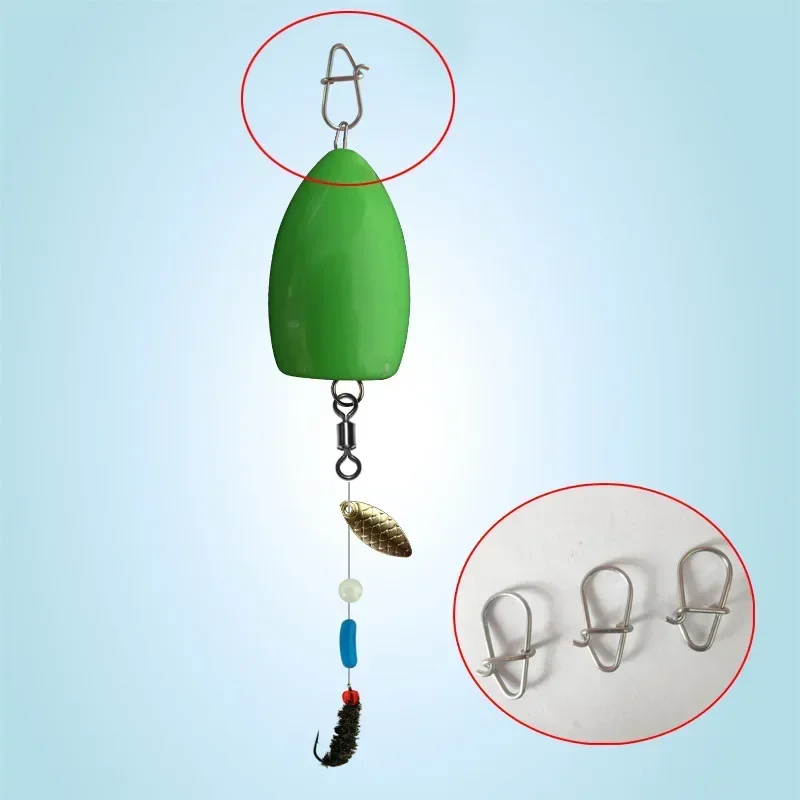 200 Lure Pin Set Gourd Pin Enhanced Pin + Flattened Double Circle Fishing Gear Connector