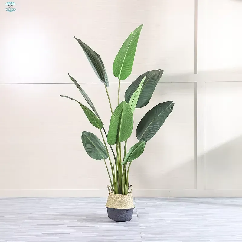 Large Green Artificial Tree in Plastic Pot for Indoor Outdoor Decor Hanging Planter with Leaves Custom Wholesale Stock