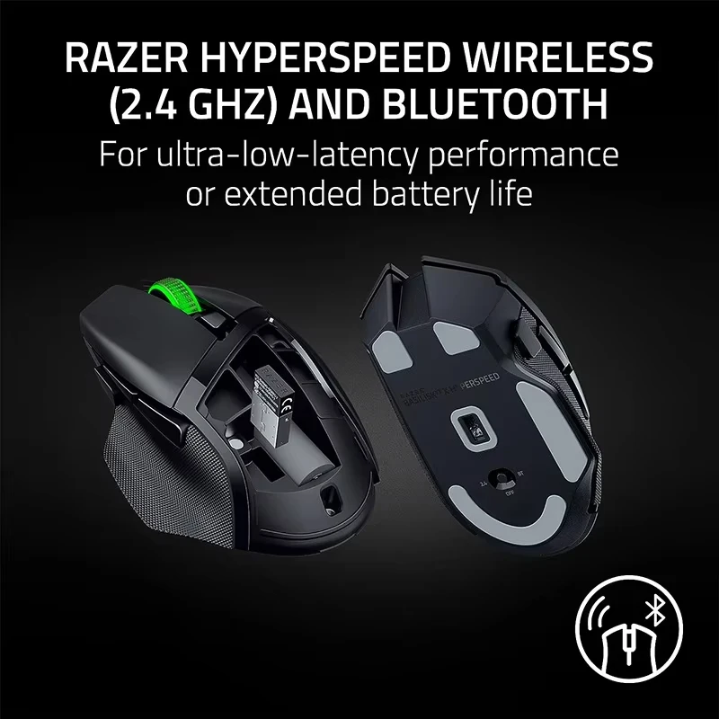 

Оригинальная беспроводная игровая мышь Razer Basilisk V3 X, сверхвысокоскоростная Bluetooth, двухрежимная беспроводная игровая мышь, оптический датчик 18K DPI, цветной RGB