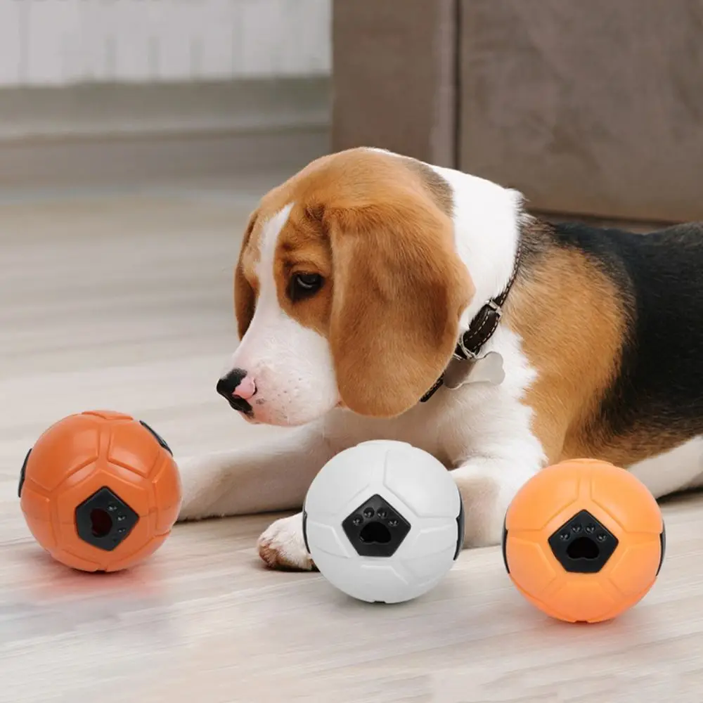 

Bite Resistant Dogs Football Leakage Toy Telescopic TPR Dog Throwing Football Dog Food Dispenser Soft Dog Chew Toys