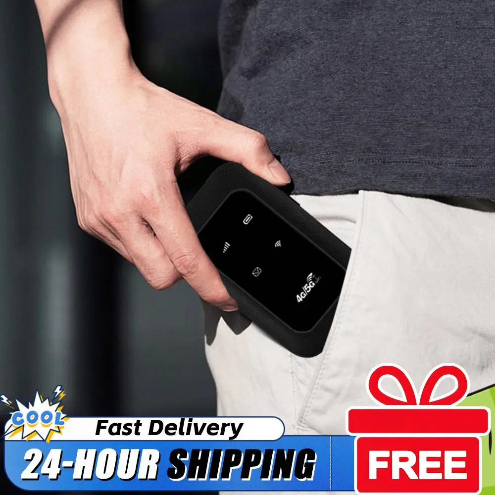 

High Speed Mini Router with SIM Card Slot Wireless Travel Hotspot 4G LTE Modem Router for RV Travel Vacation Camping Remote Area