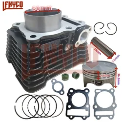 Motorcycle Accessories 56mm Engine Parts Cylinder Kit 155CC Motor for Suzuki GSX150 GIXXER 150 SF 2014-2021 Equipments Motoblock