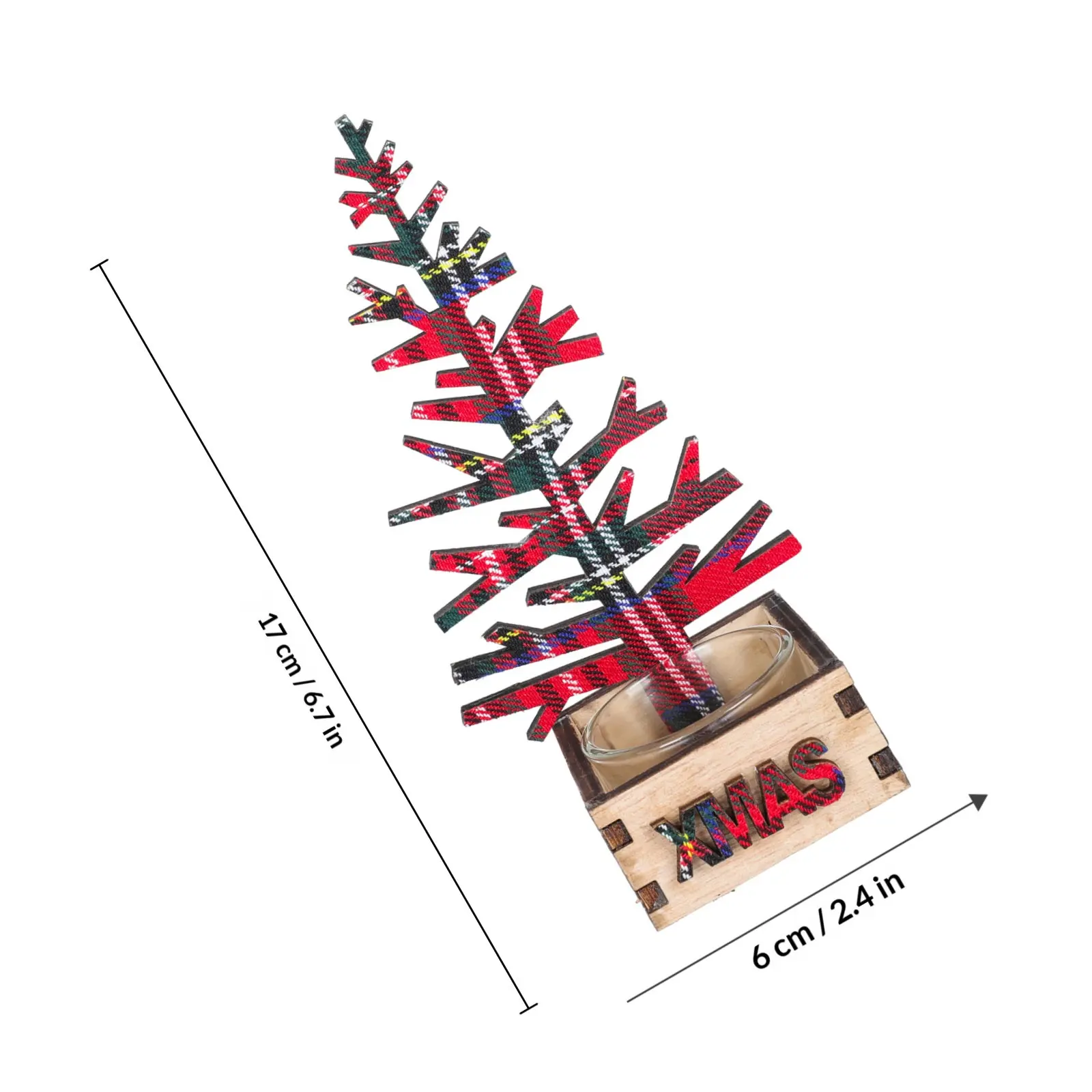 2Pcs Wooden Christmas Candleholder Set Deer Theme Xmas Decor Desktop Stand Romantic Home Bar Restaurant Decoration
