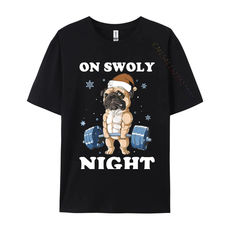 

Anime Oh Swoly Night Pug Dog Ugly Christmas Gift T-shirts Man Cotton Tees Funny T-shirts Normal Tops Tee Harajuku