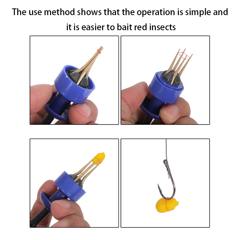 طعوم صيد السمك بمشبك خفيف الوزن ومقاوم للاهتراء، طُعم صيد احترافي لدودة الأرض ومشبك دودة الدم للصيادين