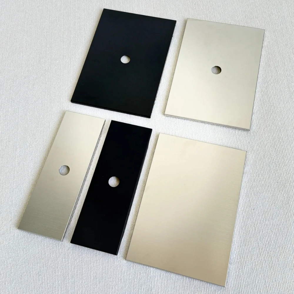 Modvant Igt لوحة علوية 1 وحدة 0.5 رف من الفولاذ المقاوم للصدأ باللون الأسود وحدة واحدة نصف طاولة تخييم