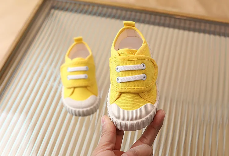 Kinder Schuhe Jungen Mädchen Leinwand Schuhe Mode Weiche Kleinkind Kleinkind Mädchen Jungen Turnschuhe Atmungsaktive Candy Farbe Kinder Leinwand Schuhe – Detail 10