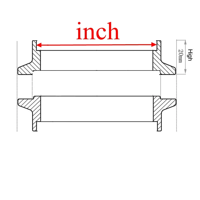 304 Stainless Steel V Band Exhaust Clamp 2 inch 2.5 inch 3 inch 51mm 63mm 76mm Exhaust Flange vband clamp V-Band Muffler Clamp