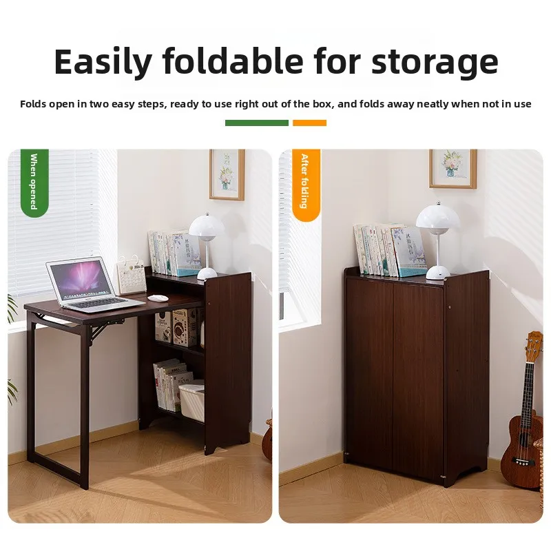 Foldable student desk and chair set, study desk and chair for home, computer desk, simple desktop for kids' study room