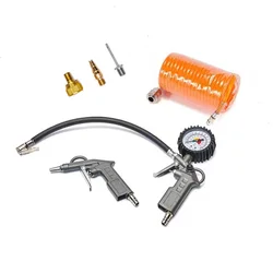 Set di utensili pneumatici kit di utensili per compressore d'aria Garage 6 pezzi tubo aria 5m