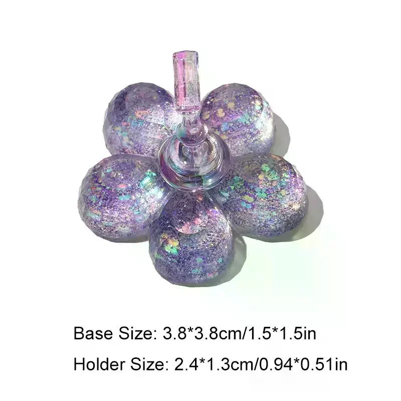 1 Set Magnetic Nail Holder Practice Training Display Glitter Sequins Flower Designs Plastic False Nail Tips Stand Manicure Tools