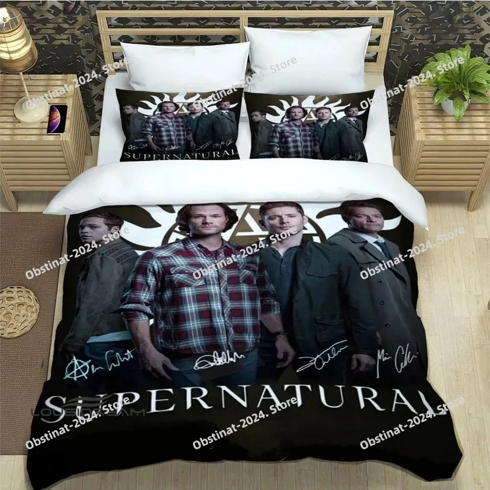 

New TV series Supernatural Bedding Set Single Twin Full Queen King Size Bed Set Adult Kid Bedroom Duvet cover Set Home Textiles