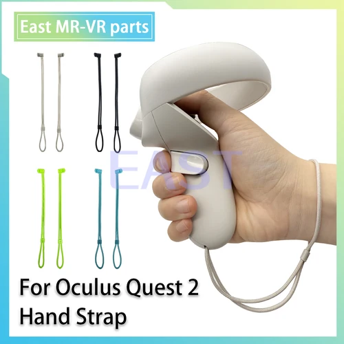 Imagen 1 del producto Nueva correa de mano VR izquierda derecha para Meta Oculus Quest 2 correas de muñeca controlador protector fijo anti-lanzamiento eslinga de muñeca