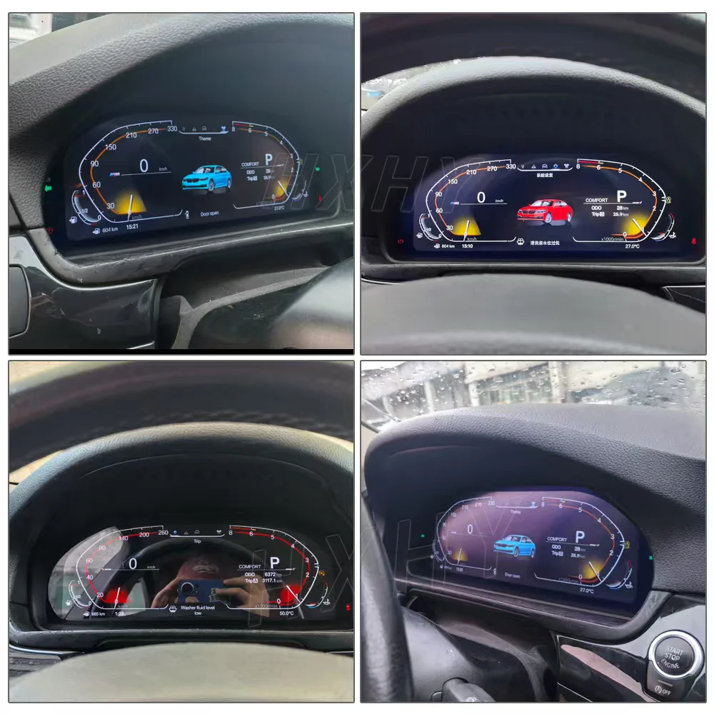 2025 Latest Original Car Digital Cluster  For BMW X3 X4 F25 F26 2011-2017 Instrument LCD Speedmeters Dashboard Player