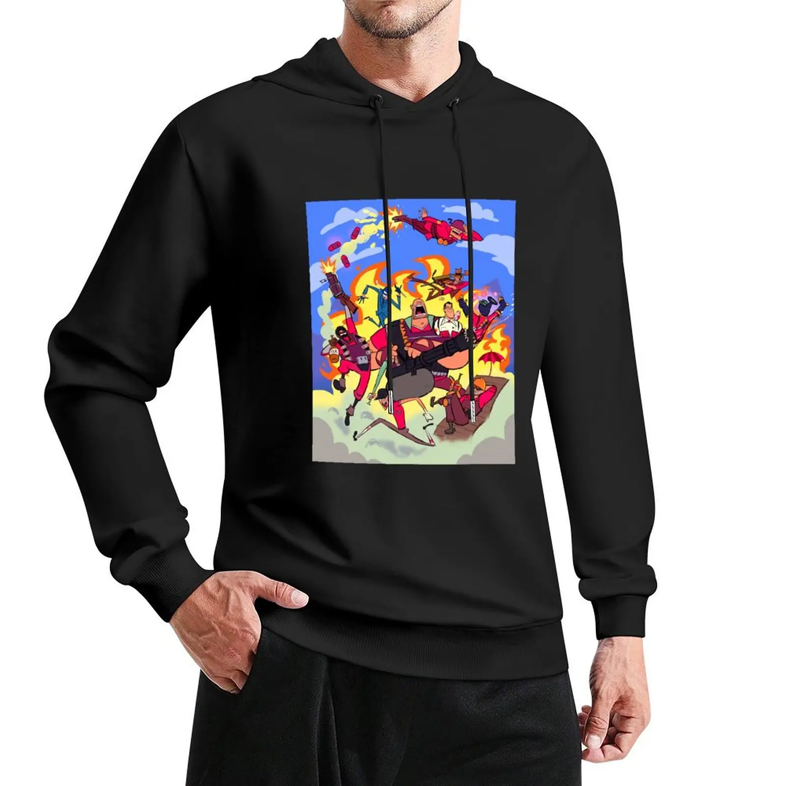 team fortress 2 Pullover Hoodie men's sweat-shirt set man hoodie