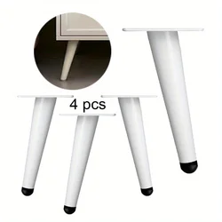 Patas de Metal ajustables para muebles, soporte para mesa de centro, sillas de escritorio, mesitas de noche, muebles de bricolaje, patas de mesa para sofá, gabinete de TV, 4 piezas