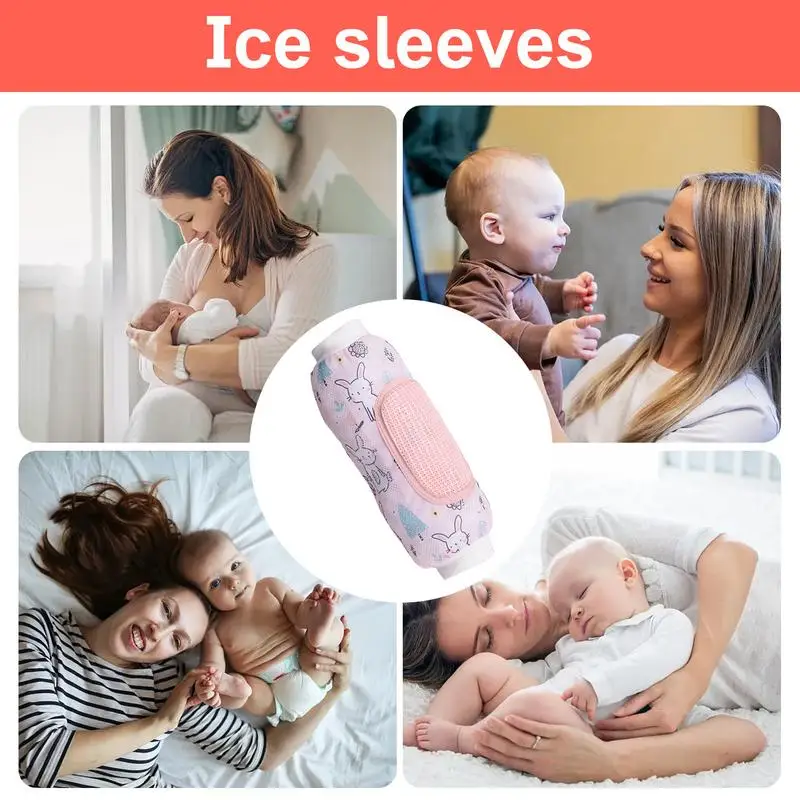 Nursing Pillow Cooling Sleeve Breathable Sweat-Absorbent Summer Feeding Cooling Arm Pillow Ice Silk Sleeves For Breastfeeding