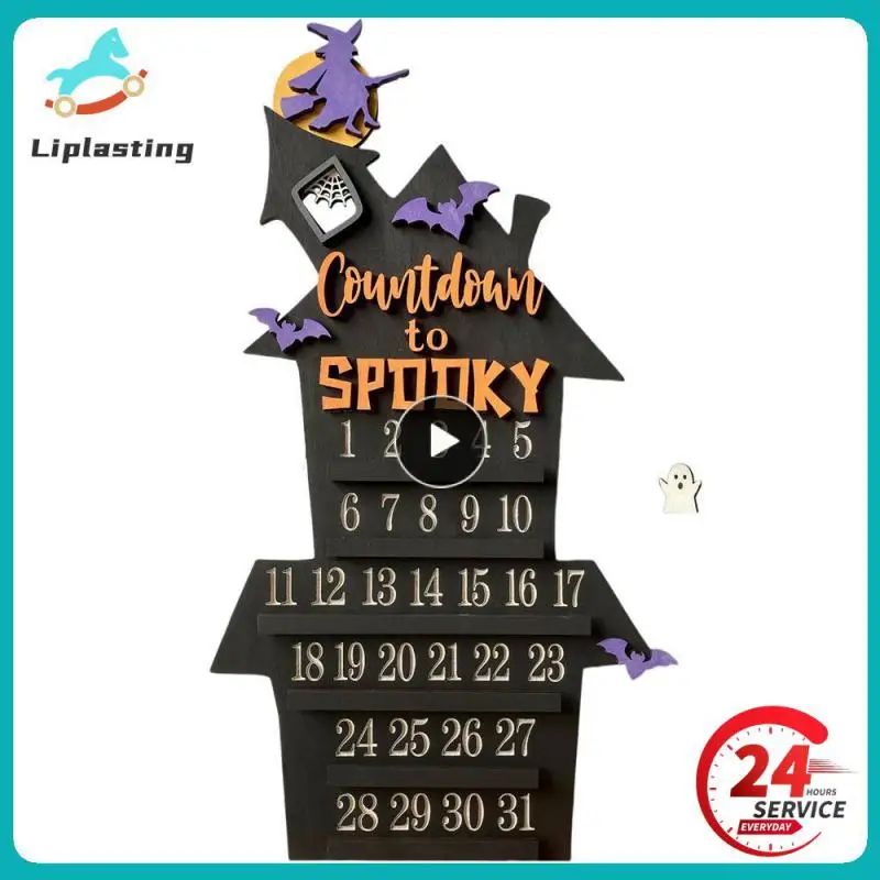 Halloween Calendar, Unique Design Decorações, Adequado para Halloween Holiday Home Decor, Halloween Essentials, Criativo