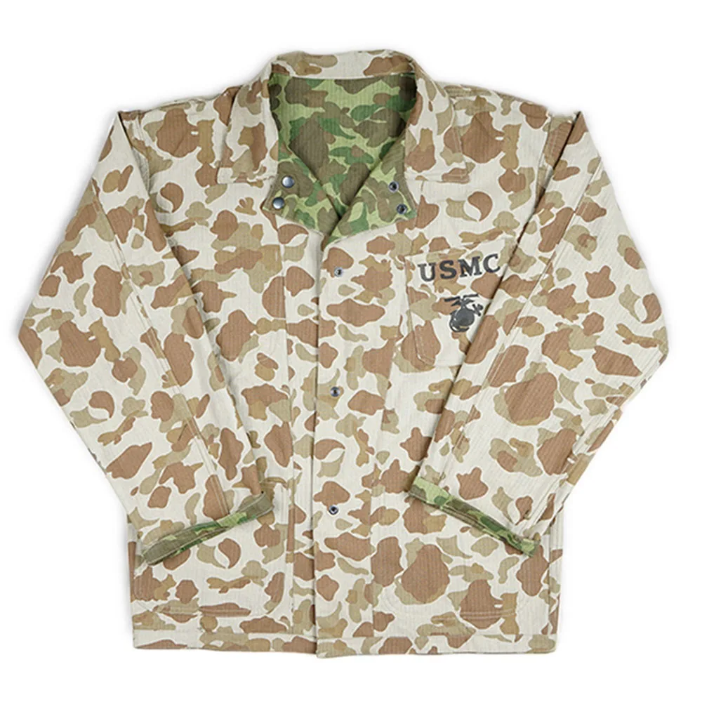 Outdoor US UNIFORMS PACIFIC CAMOUFLAGE JACKET REVERSIBLE CAMO COAT WORK CLOTHES