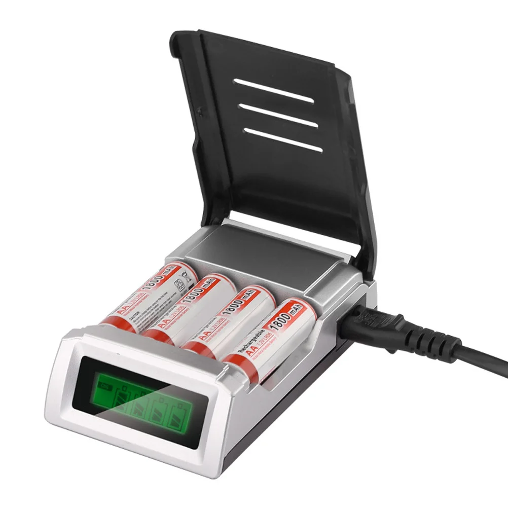 

4-Slots Smart LCD 12V Output Advanced Mcu Control Over-Heat Protection Uk Plug