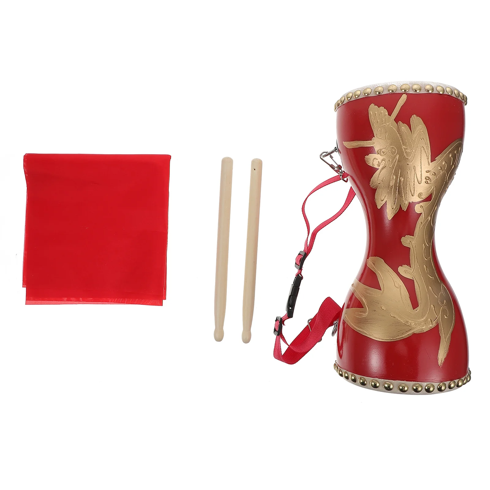 

Cowhide Drum Waist Chinese Performance Instrument Professional Hand Funny Celebrations Durable Baby Musical Instruments