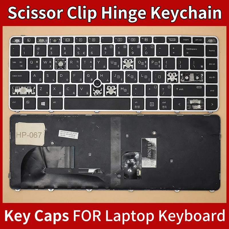 Tecla de Substituição (Keycap) com Mecanismo Tesoura para HP EliteBook 840 G3/840 G4/848 G3/848 G4/745 G3/745 G4/840r G4