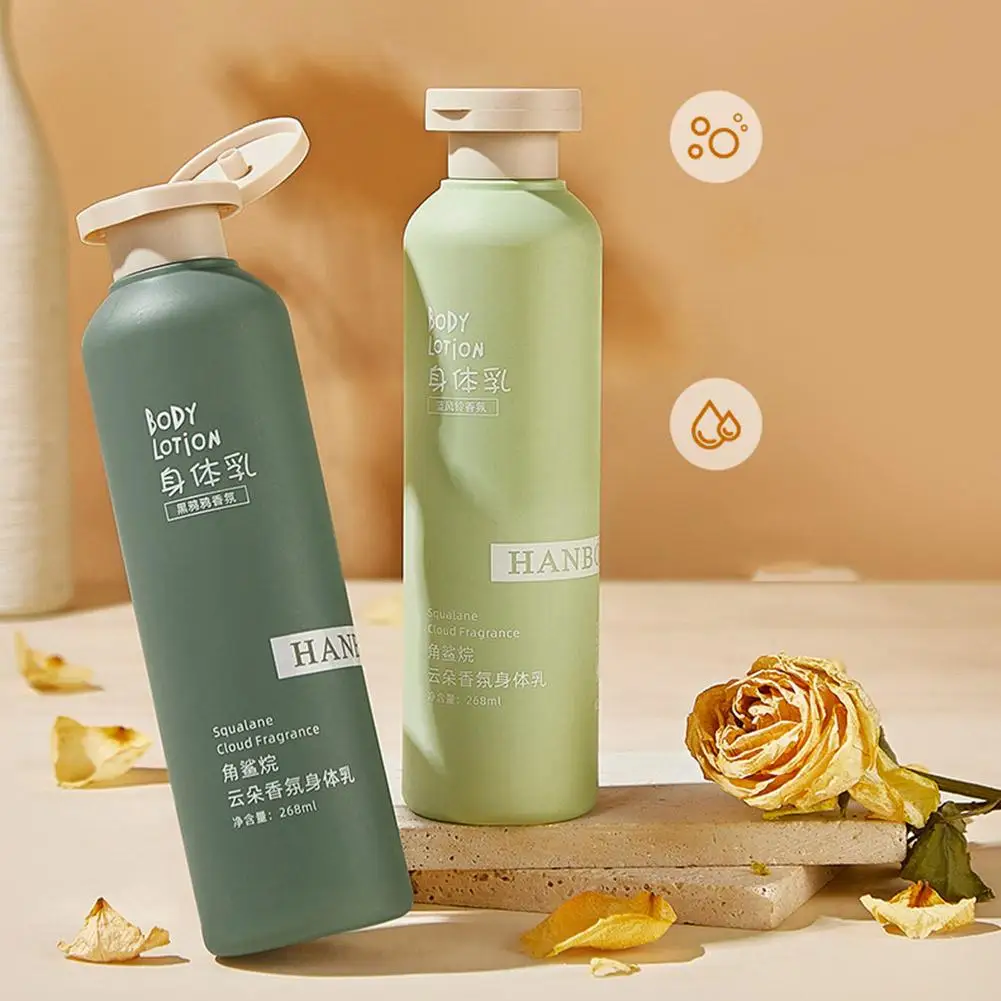 Squalan-Duft-Körperlotion, mild, feuchtigkeitsspendend, erfrischend, nicht fettig, Parfümgeschmack, hautverjüngende Körperlotion