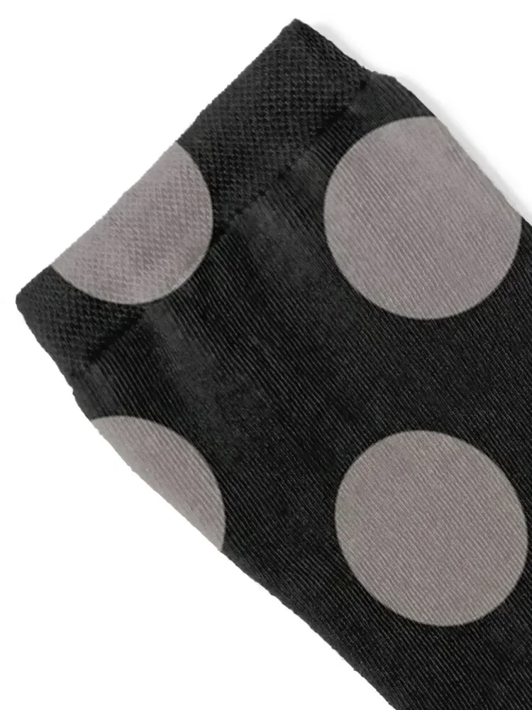 Black and Grey Polka Dot Socks Running Argentina designer funny gift Girl'S Socks Men's