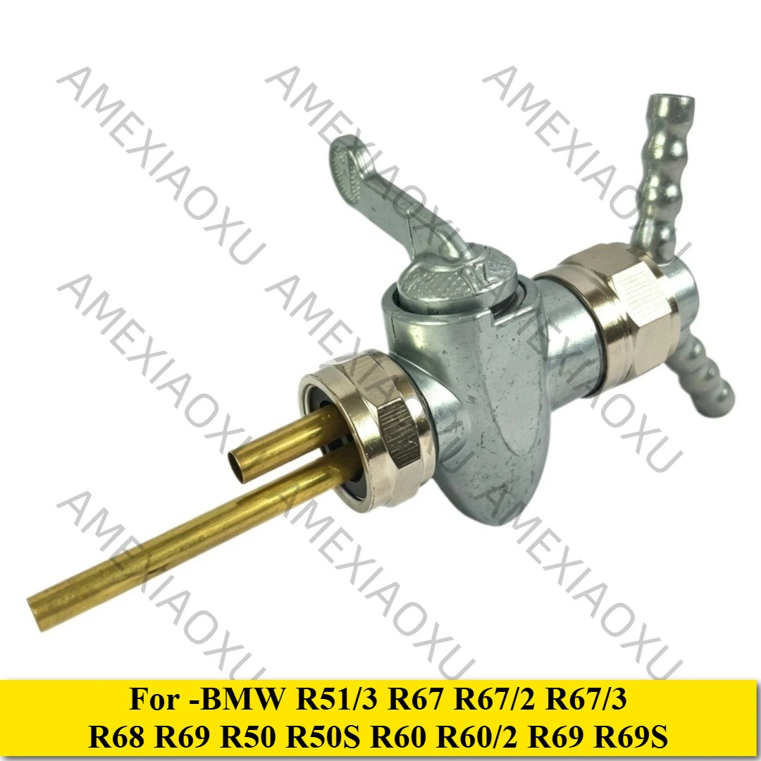 AMEXIAOXU  Motorcycle 2 Outlet Petcock Fuel Valves Switch Tap For -BMW R51/3 R67 R67/2 R67/3 R68 R69 R50 R50S R60 R60/2 R69 R69S