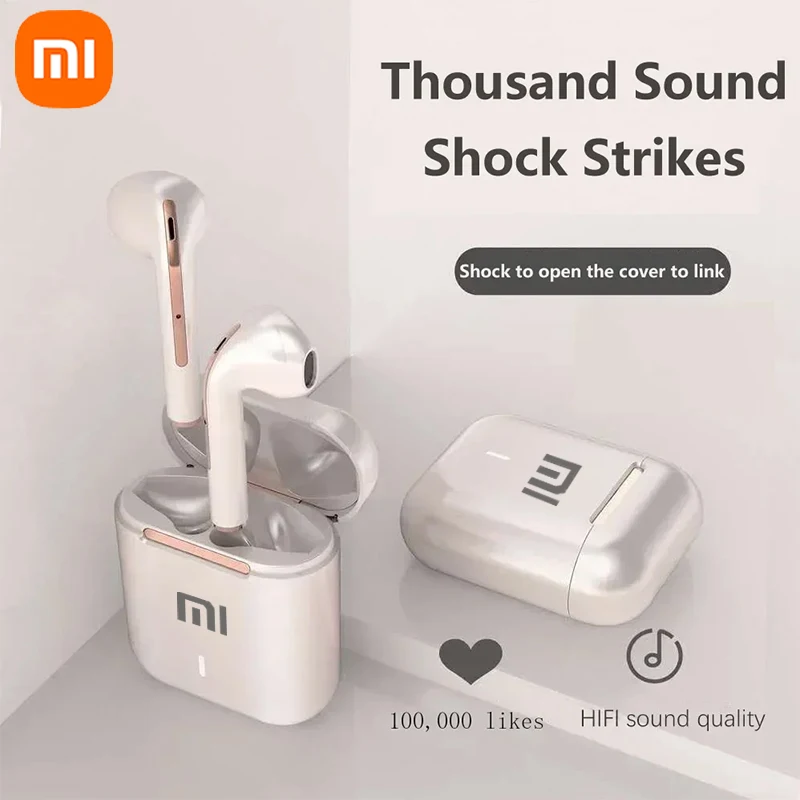 Xiaomi-auriculares inalámbricos J18 con Bluetooth, Auriculares deportivos para juegos, auriculares estéreo TWS, auriculares impermeables con cancelación de ruido para Samsung