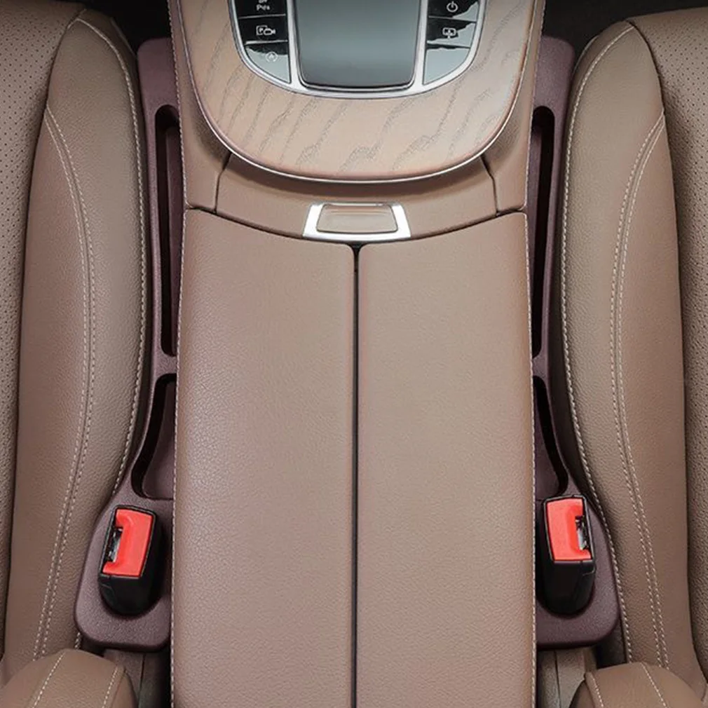 1 Pair Waterproof Car Seat Gap Plug Strip Car Seat Gap Filler Organizer with 2Grooves Seat Gap Storage Auto Interior Accessories view 3