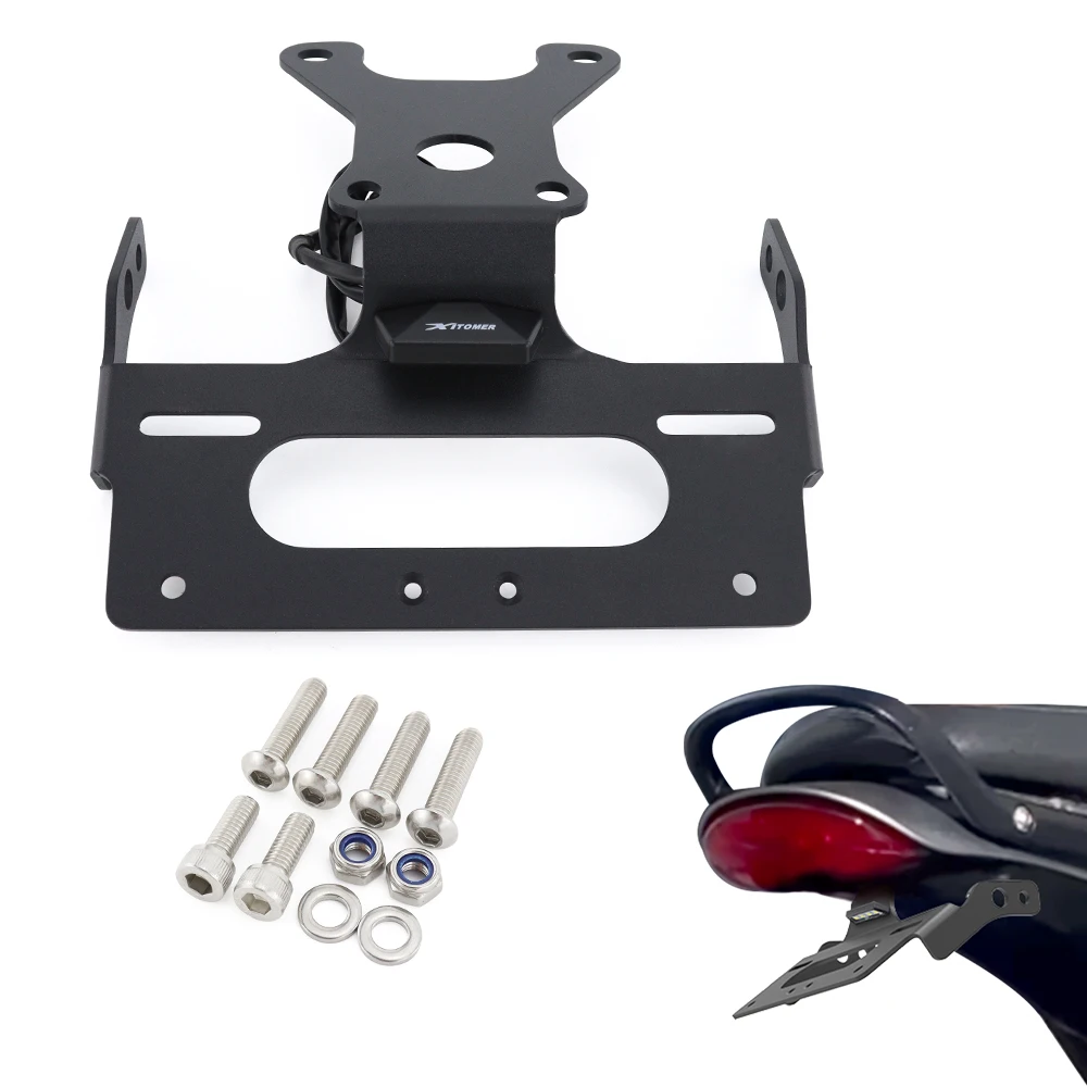 

For Triumph Speed 400 / Scrambler 400X 2024-2025 Motorcycle Rear License Plate Holder Bracket Light Tail Tidy Fender Eliminator