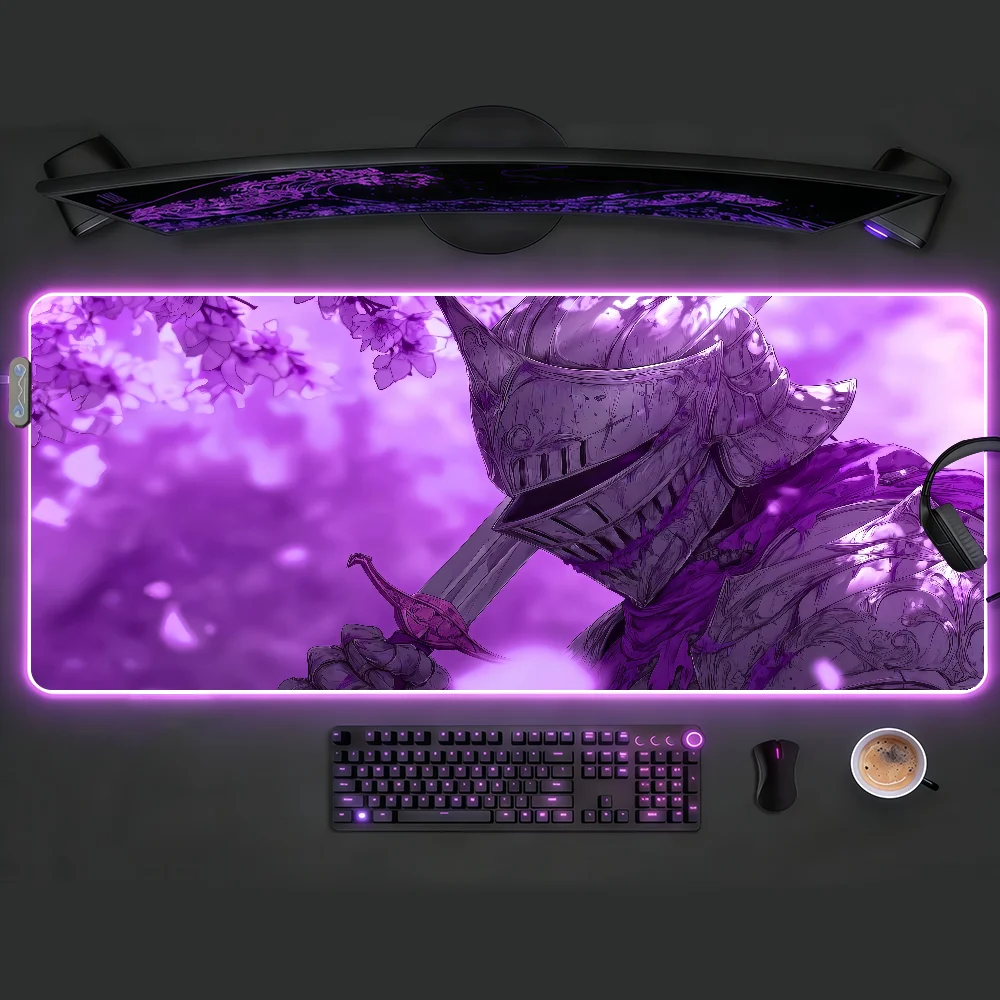 

Knight Mouse Pad LED Table Pads Backlit Non-slip Rubber Desktop XXL RGB Desk Mats Surface Waterproof