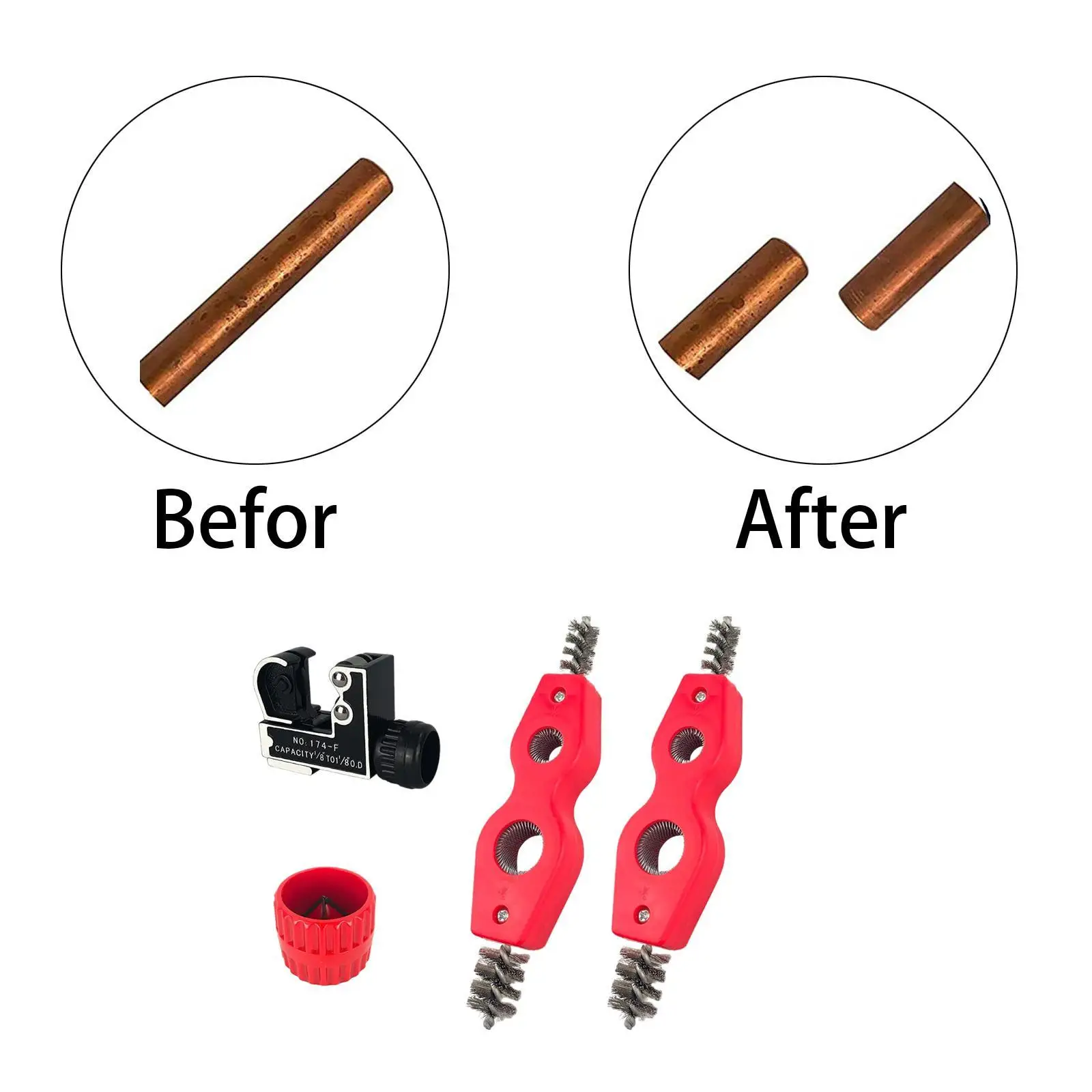 Pipe Cutter Tube Cutting Handheld Manual Equipment Mini Pipe Tubing Cutter