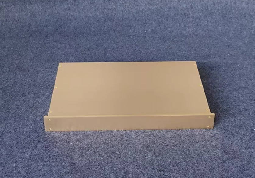 

FM Gold Series All aluminum amplifier chassis / Preamplifier case / AMP Enclosure DIY box (443 *48*263mm)