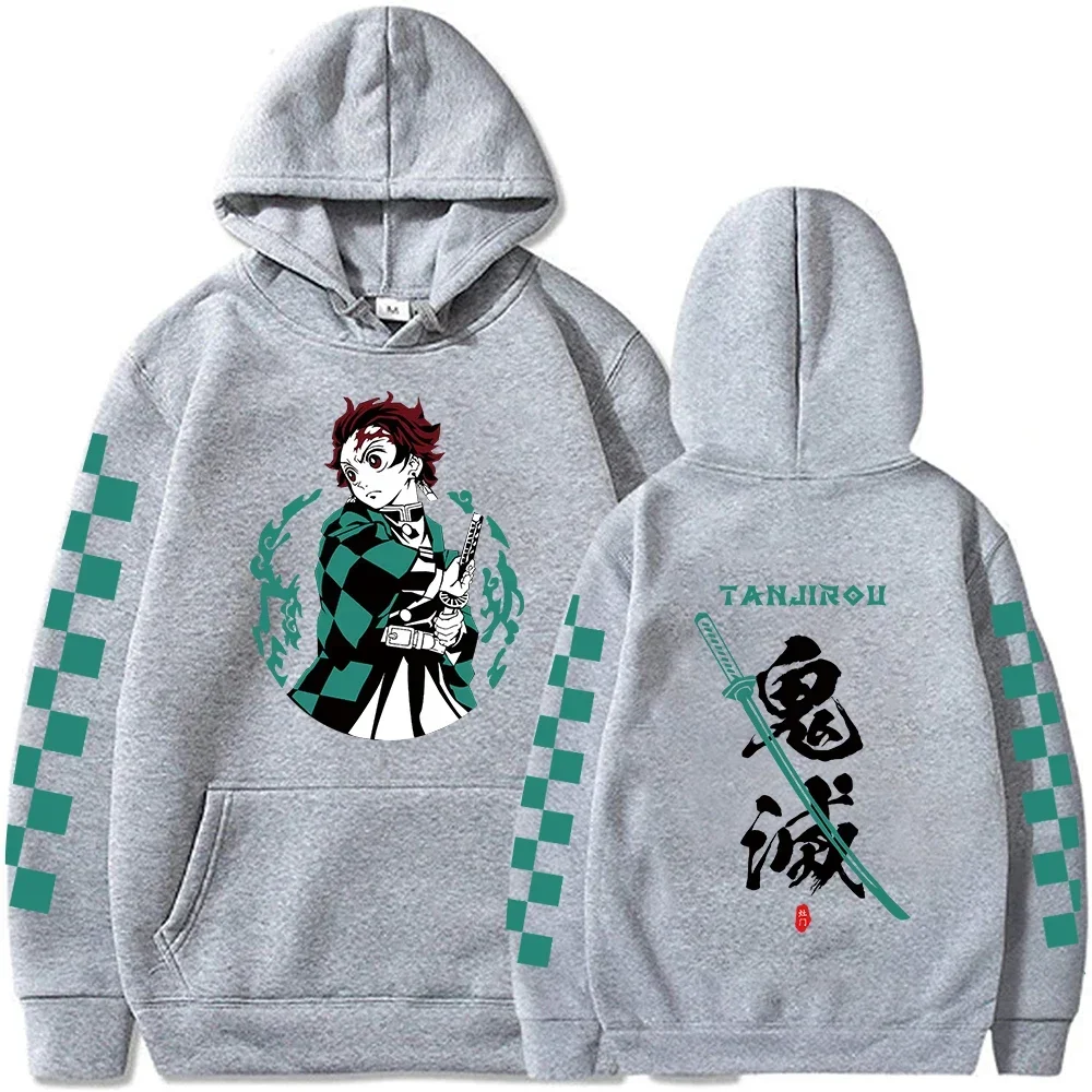 

Demon Slayer Hoodie Demon Slayer Sweatshirt Anime Print Streetwear, Long Sleeve, Y2K, Large Size