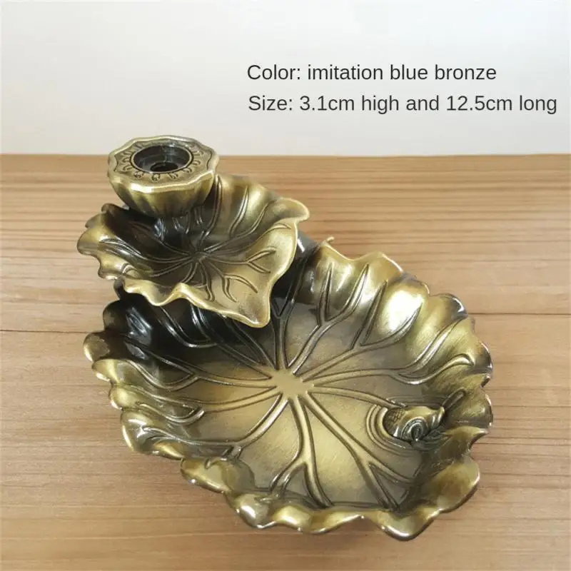 Lotus Sandalwood Burner Creative Fine Workmanship Home Decorations Zen Incense Burner Tea Ceremony Ornaments Lotus Leaf Texture