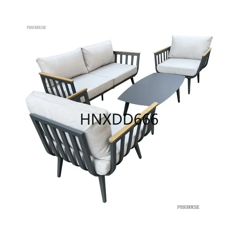

Outdoor Aluminum Leisure Sofa for Garden Terrace – Waterproof and Sunscreen Courtyard Chair