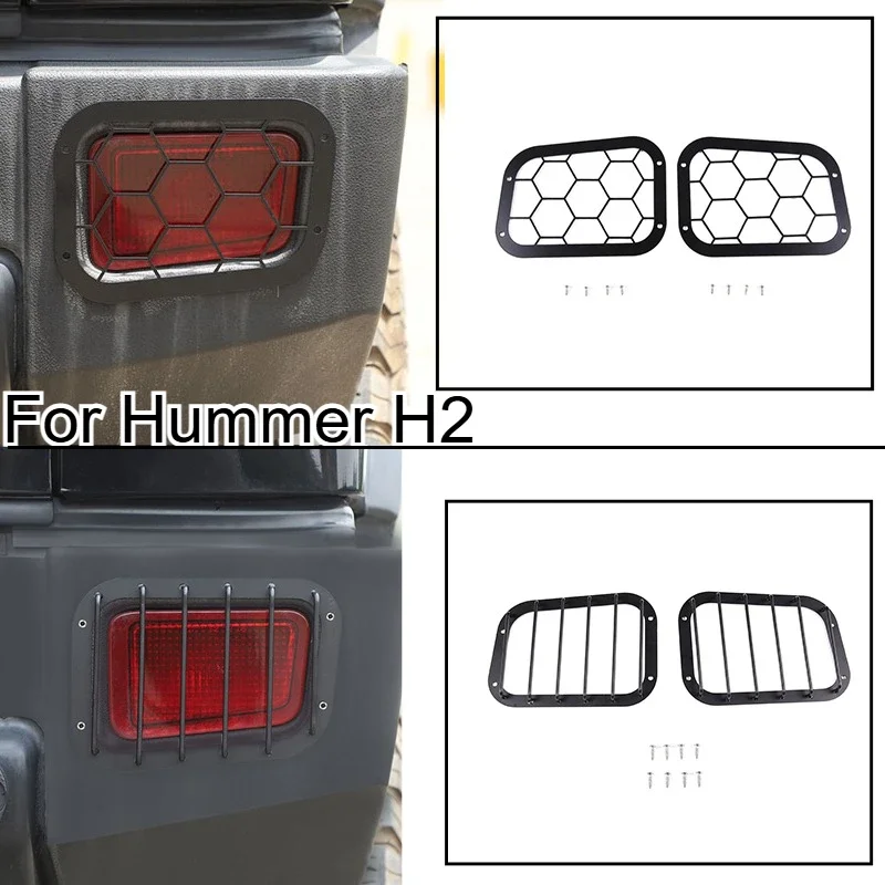 

Fit For Hummer H2 2003-2007 car styling Stainless steel Car Rear Bumper Fog Light Lamp Cover Trim Cover car accessories 2pcs