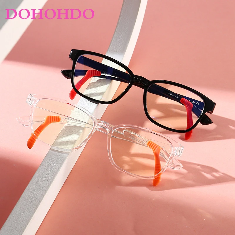 High Quality Ultralight Kids Glasses Frame Rectangle Boy Girls Prescription Optic Spectacle Frame Anti Blue Ray Computer Glasses